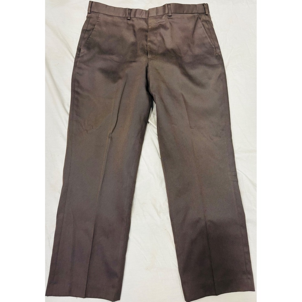 VINTAGE L.L. Bean Pants Mens 38x30 Gray Made in USA 55/45 Cotton Poly